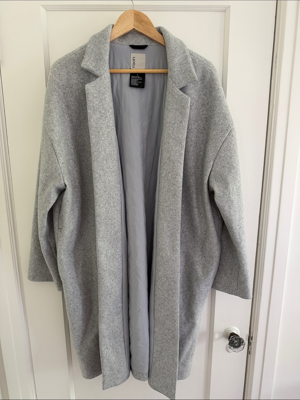 Vuori Soho Melton Trench Women’s Wool-Like Jacket Grey